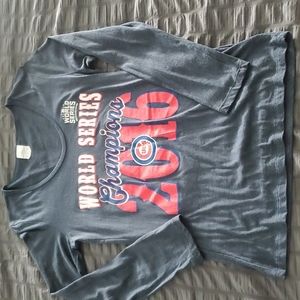 MLB Chicago Cubs 2016 World Series Commemorative Ladies Long Sleeve Tee Shirt